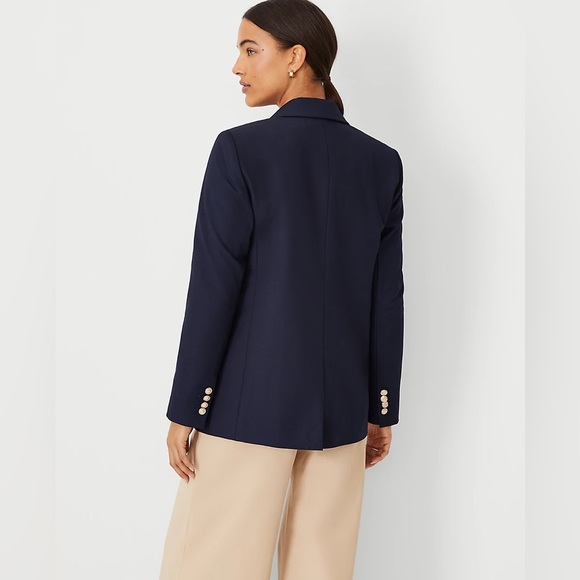 NWT Ann Taylor The Longline Blazer in Bi-Stretch Twill - Picture 3 of 4